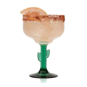 NWT Desert Cactus Margarita Glass 16oz